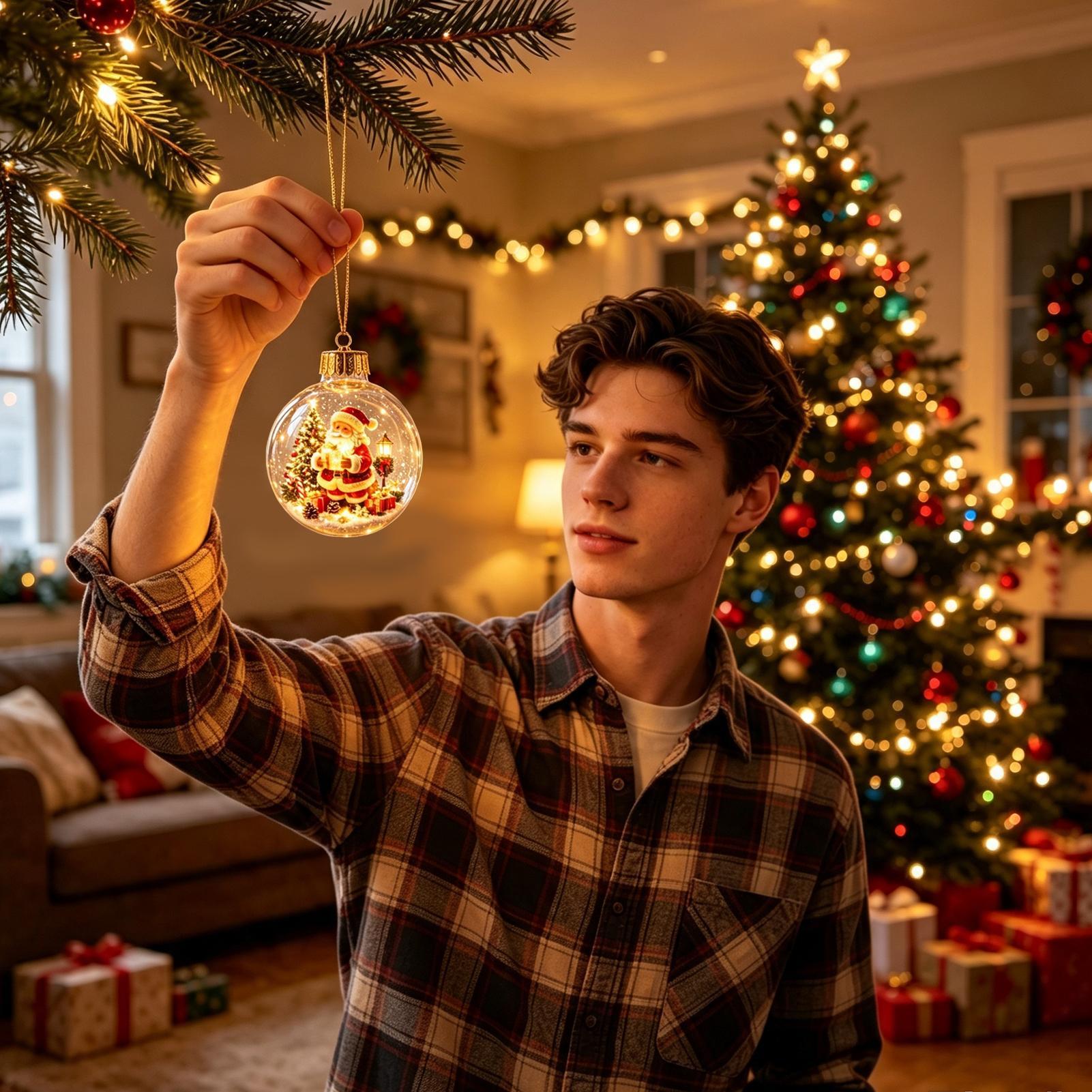 Glowing Christmas Diorama Orna - Outdoor Lighting Effects review and price