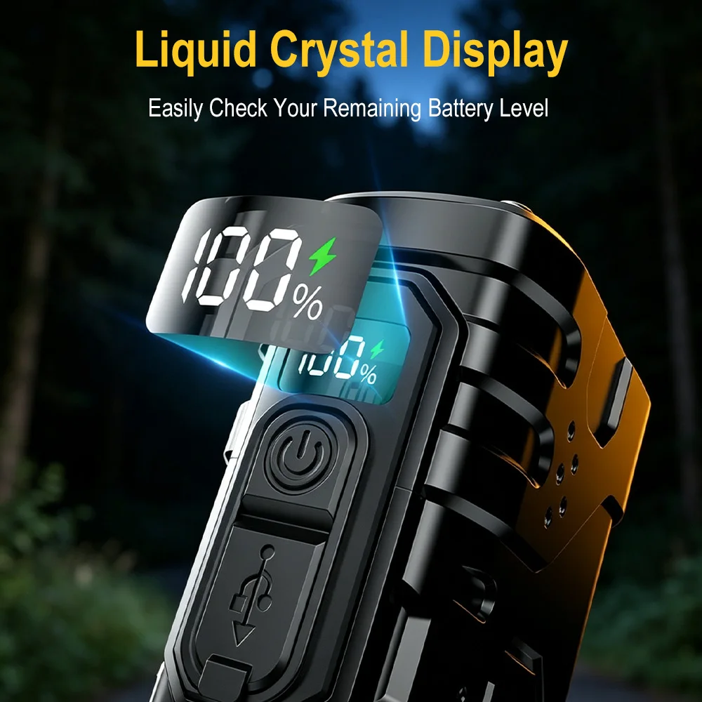 BORUIiT Hand Crank EDC LED Fla - Outdoor Lighting Black review and price