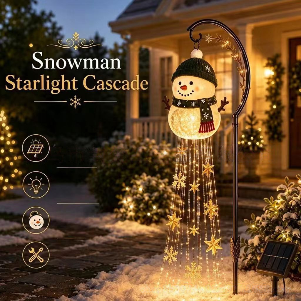 Lighted Christmas Snowman Deco - Outdoor Lighting Effects review and price