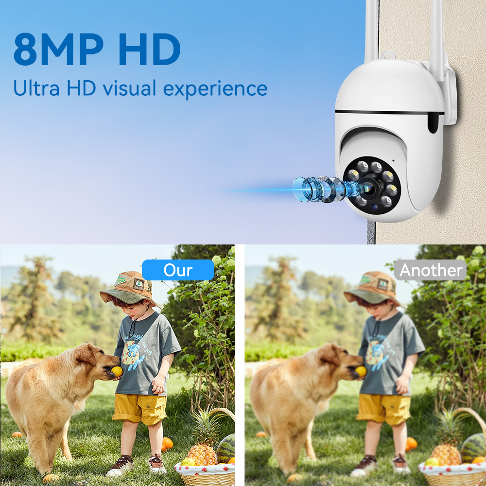 8MP 2.4G Wifi IP CCTV Camera C - Outdoor Lighting Track review and price