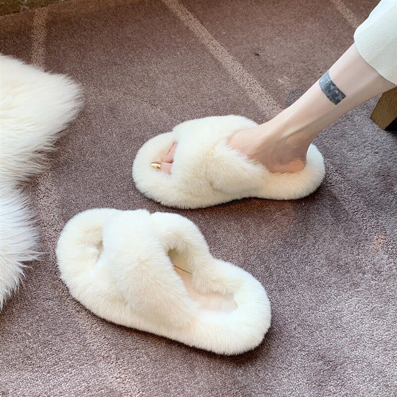 Hairy Slippers for Women Solid - Outdoor Lighting For Your Home review and price