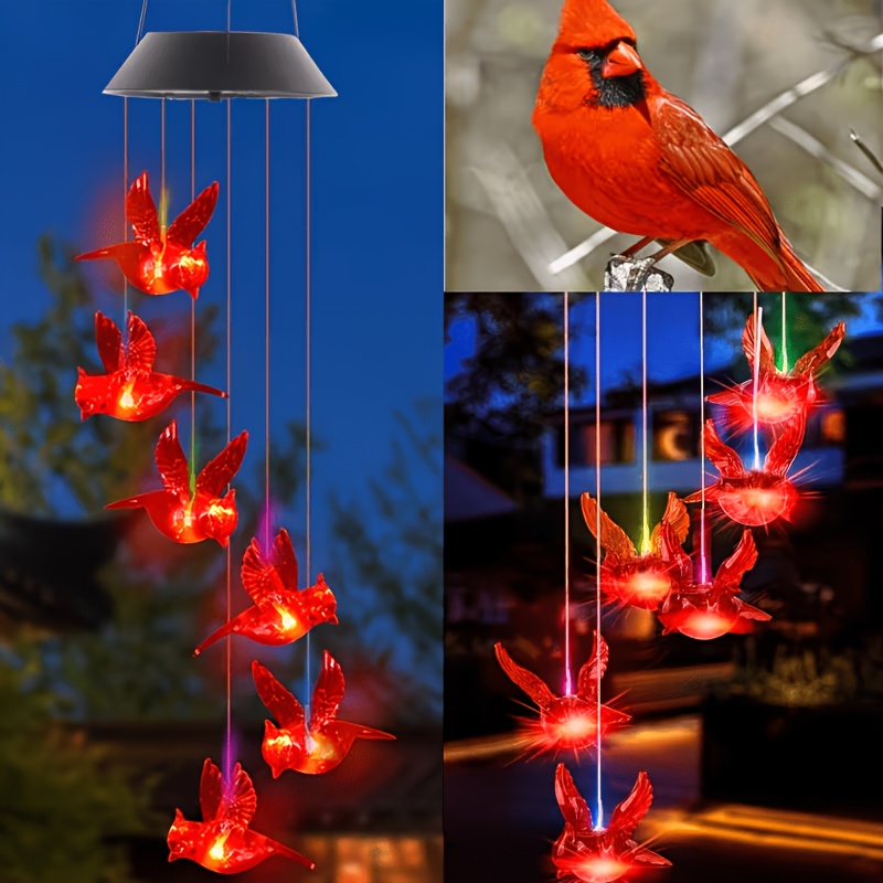Solar-Powered Flaming Bird Win - Outdoor Lighting Waterproof review and price